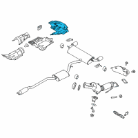 OEM 2018 Ford Escape Heat Shield Diagram - CV6Z-5811434-A