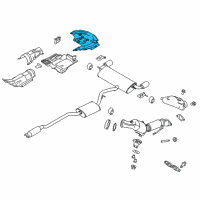 OEM 2013 Ford Escape Heat Shield Diagram - CV6Z-5811434-A