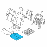 OEM Dodge Seat Cushion Foam Diagram - 68096229AB