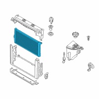 OEM 2013 BMW 535i GT xDrive Radiator Diagram - 17-10-7-562-587