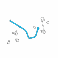 OEM 2009 Toyota Venza Stabilizer Bar Diagram - 48812-0T010