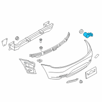 OEM 2006 BMW 325xi Ultrasonic Sensor Diagram - 66-20-9-191-402