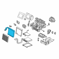 OEM 2013 Ford Escape Evaporator Core Diagram - BV6Z-19850-B