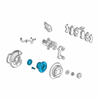 OEM 1992 Honda Civic Bearing Assembly, Hub Unit (Ntn Corp.) Diagram - 42200-SR3-A06