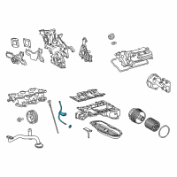 OEM 2021 Lexus LS500h Guide, Oil Level Gage Diagram - 12142-31130