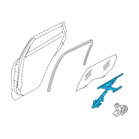 OEM 2016 Infiniti QX50 Door Window Regulator Assembly, Left Diagram - 82721-1BA0B