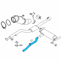 OEM 2022 BMW 745e xDrive INTERMEDIATE PIPE Diagram - 18-30-8-698-929