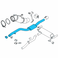 OEM BMW 740i xDrive Front Silencer Diagram - 18-30-8-635-872