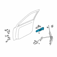 OEM 2004 Chevrolet Tracker Handle, Outside Diagram - 30021406