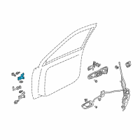 OEM 2004 Chevrolet Tracker Hinge, Front Door, No.1 (On Esn) Diagram - 91177735