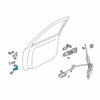 OEM 2003 Chevrolet Tracker Hinge, Front Door, No.2 (On Esn) Diagram - 30021177