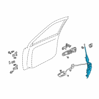 OEM 2004 Chevrolet Tracker Front Door-Lock Assembly, RH (On Esn) Diagram - 30021394