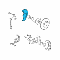 OEM 2001 Honda CR-V Splash Guard, Right Front Diagram - 45255-S47-010