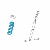 OEM 2004 Chrysler Crossfire Spring-Rear Diagram - 5102299AA