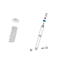 OEM 2005 Chrysler Crossfire GROMMET-Shock ABSORBER Diagram - 5101369AA