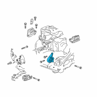 OEM 2019 Chevrolet Traverse Front Transmission Mount Diagram - 84454831