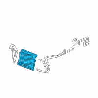 OEM Chevrolet Oil Cooler Diagram - 25857216