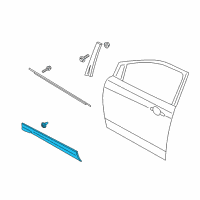 OEM 2015 Ford Escape Side Molding Diagram - CJ5Z-7820878-AA
