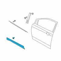 OEM 2013 Ford Escape Side Molding Diagram - CJ5Z-7820878-AA