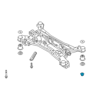 OEM 2014 Hyundai Santa Fe Flange Nut-Self Locking Diagram - 54456-4A000