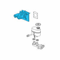 OEM GMC Yukon XL 1500 Booster Assembly Diagram - 19371362