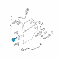 OEM 2010 BMW X6 Rear Door Brake Diagram - 51-22-7-180-002