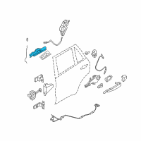 OEM 2014 BMW X6 Rear Left Door Opener Diagram - 51-22-9-112-439