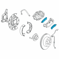 OEM 2013 GMC Sierra 3500 HD Rear Pads Diagram - 20829195