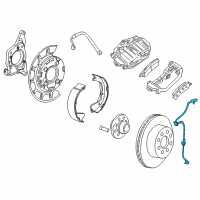 OEM 2014 Chevrolet Silverado 2500 HD Rear Speed Sensor Diagram - 22827364