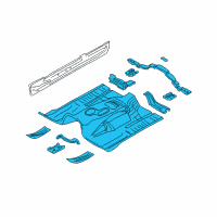 OEM Jeep Liberty Pan-Floor Diagram - 55176800AD