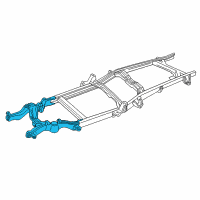 OEM 1991 GMC K3500 Bracket-Radiator Support Diagram - 15538240