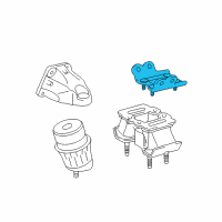 OEM 2020 Lexus IS350 Bracket, Engine Mount Diagram - 12321-31150