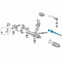 OEM 2017 Acura MDX End Set, Rack Diagram - 53610-TZ5-A01