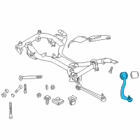 OEM BMW 740i Right Traction Strut Without Rubb.Mountng Diagram - 31-12-1-141-722