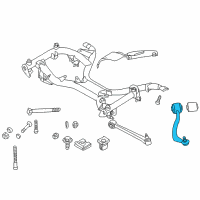 OEM 1999 BMW 740i Right Traction Strut Without Rubb.Mountng Diagram - 31-12-1-141-722