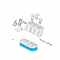 OEM 2003 Toyota Avalon Seat Cushion Pad Diagram - 71503-AC021