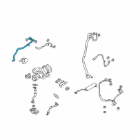 OEM BMW X6 Engine Coolant Hose Right Diagram - 11-53-7-591-223