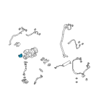 OEM BMW 650i xDrive Turbocharger Wastegate Actuator Diagram - 11-65-7-602-293