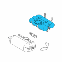 OEM Dodge B1500 Fuel Tank Diagram - 52128014
