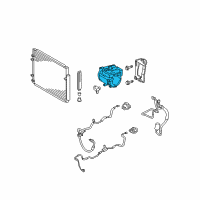 OEM Lexus RX400h Compressor Assy, W/Motor Diagram - 88370-48022