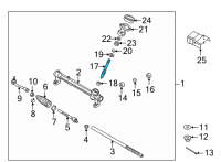 OEM 2022 Hyundai Tucson PINION ASSY-STEERING GEAR BOX Diagram - 56512-N9000