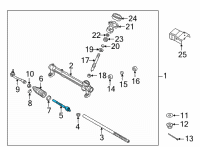 OEM 2022 Hyundai Tucson ROD ASSY-TIE Diagram - 56540-N9000