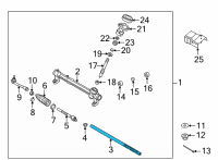 OEM 2022 Hyundai Tucson RACK ASSY-P/S GEAR BOX Diagram - 56531-N9000