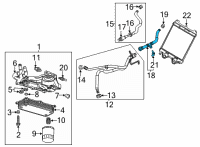 OEM 2020 Chevrolet Corvette Outlet Hose Diagram - 84439984