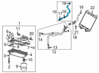 OEM Chevrolet Corvette Inlet Hose Diagram - 84768363