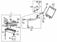 OEM 2022 Chevrolet Corvette Inlet Hose Clamp Diagram - 11603171