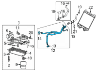 OEM 2022 Chevrolet Corvette Inlet Pipe Diagram - 84894887