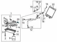 OEM 2022 Chevrolet Corvette Oil Temperature Sending Unit Diagram - 55494665