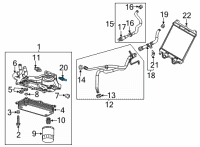 OEM 2021 Chevrolet Corvette Oil Temperature Sending Unit Diagram - 55494665