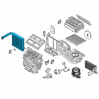 OEM 2021 Ford Police Interceptor Utility Evaporator Core Diagram - L1MZ-19860-BC